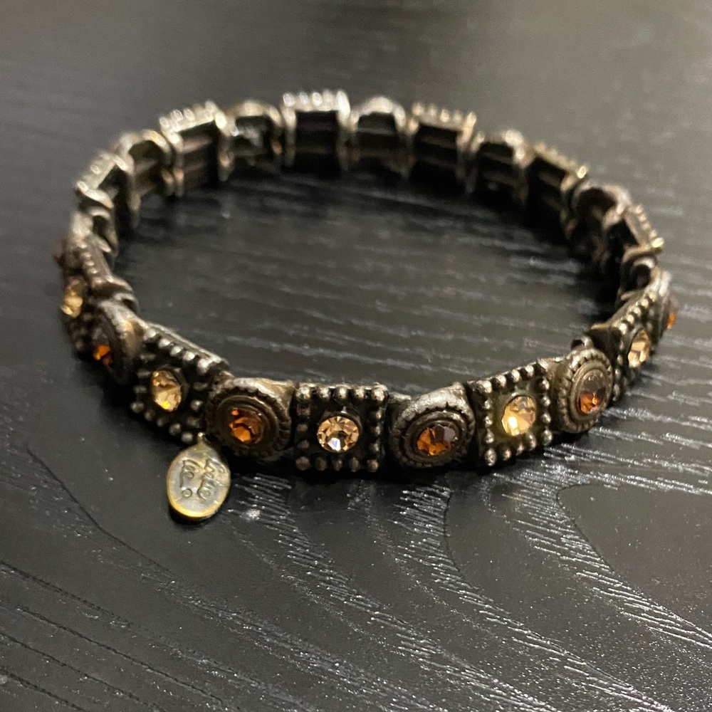 Vintage Cookie Lee- Vietnam Bronze and Silver Bracelet